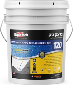 בלאק ג'ק 120 - חומר איטום גגות 100% סיליקון - אטום לתמיד