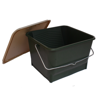 דלי צבע המשמש גם כמגש לרולר עם מכסה Paint Bucket