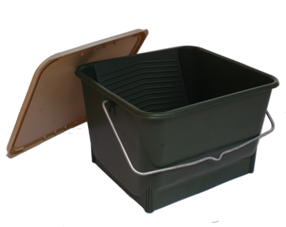 דלי צבע המשמש גם כמגש לרולר עם מכסה Paint Bucket
