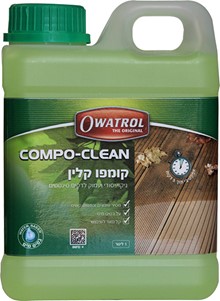 קומפו קלין - מנקה עץ סינטטי ניקוי עץ סינטטי, ניקוי דק עם Compo Clean