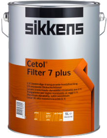 פילטר 7 פלוס – צבע פרימיום שקוף לעץ Sikkens Cetol Filter 7 Plus