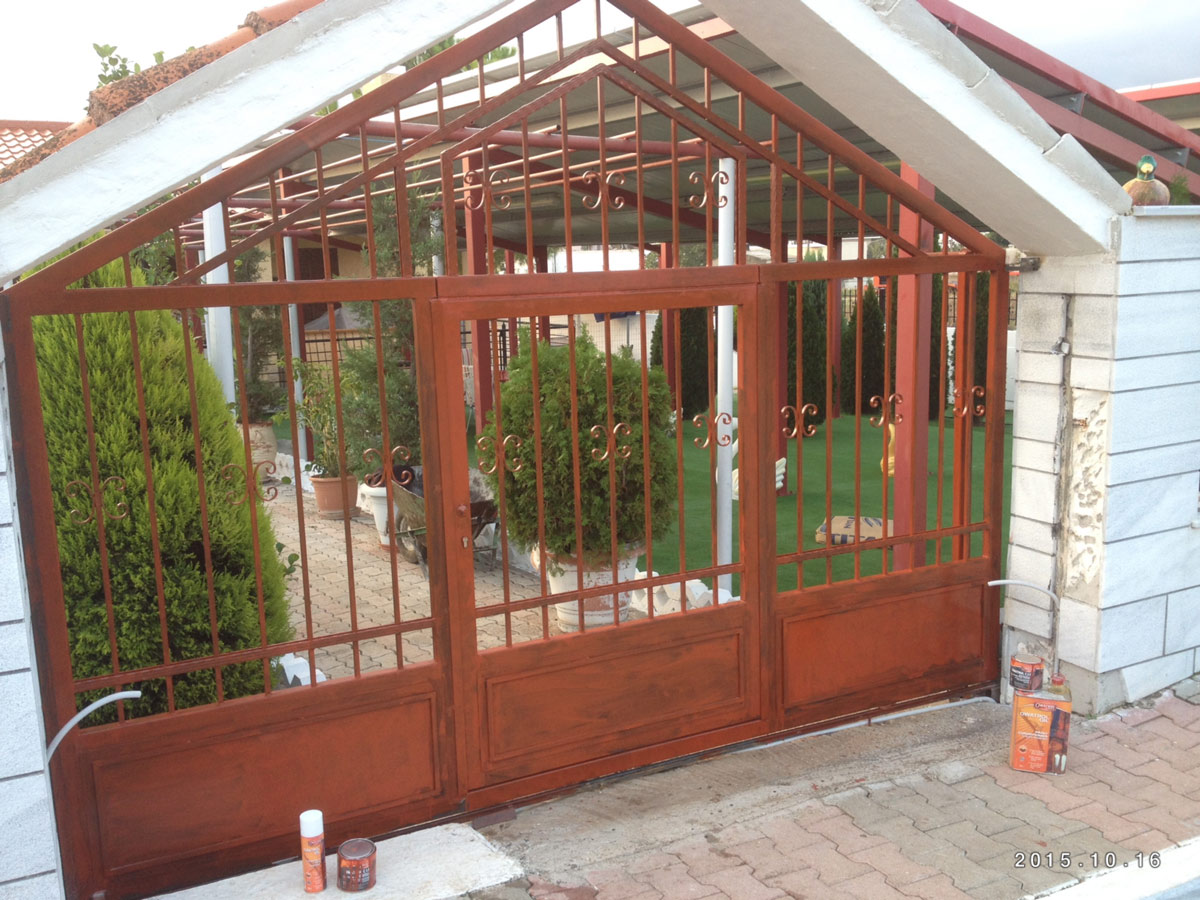 צביעת שער ברזל