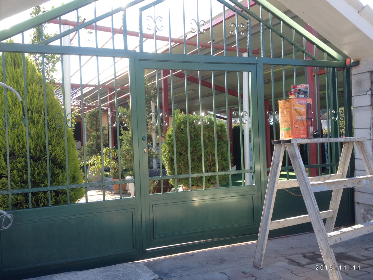 צביעת שער ברזל