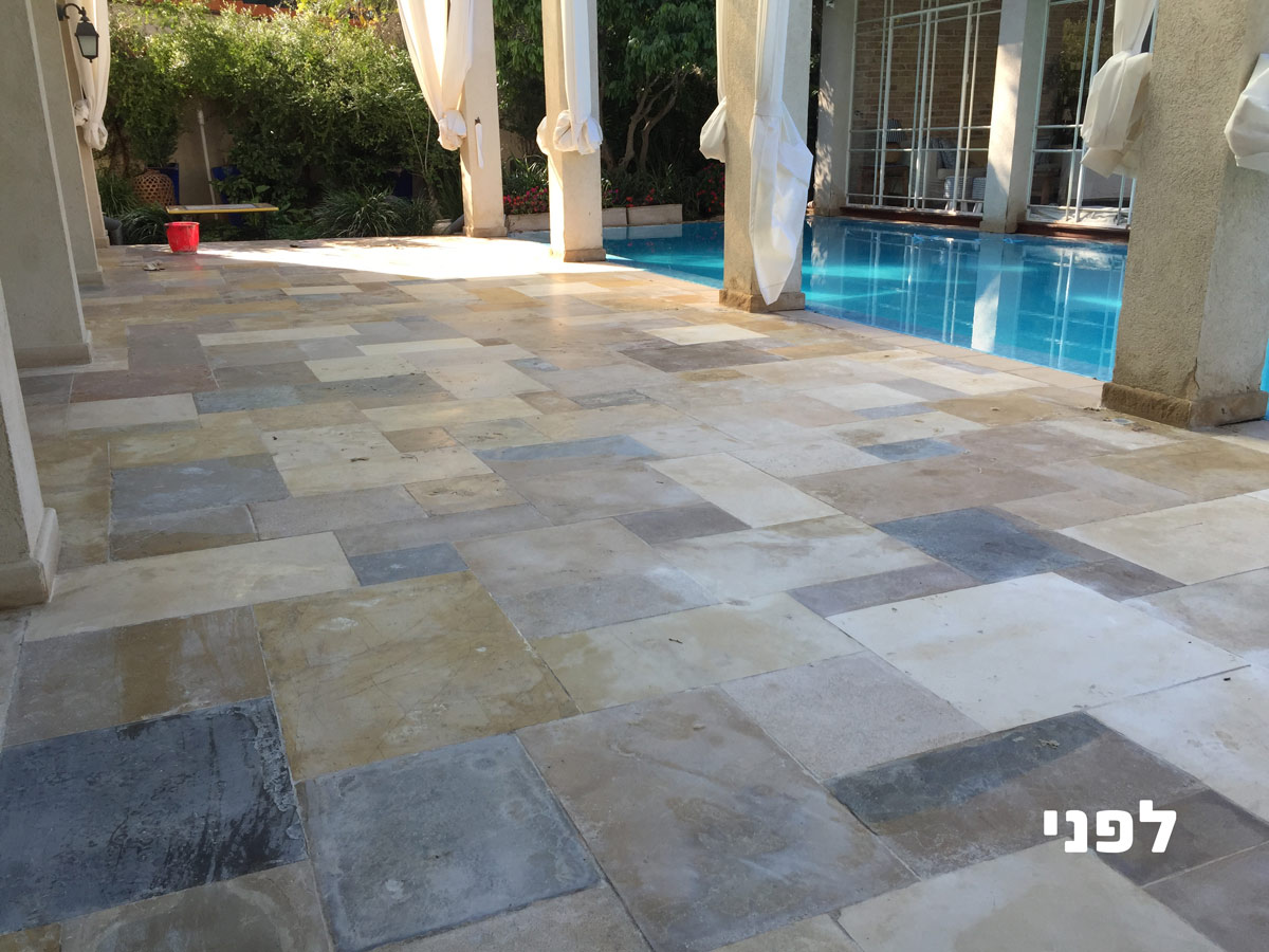 סילר על אבן בבית פרטי