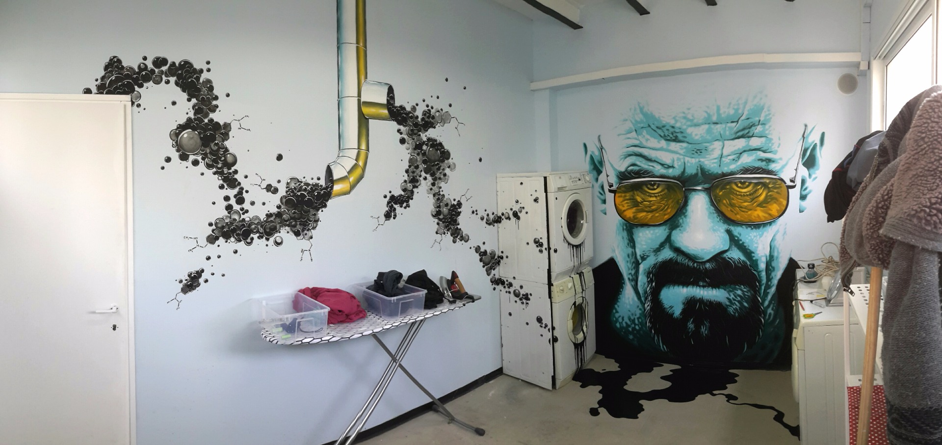 ציורי קיר עם סופר צבע