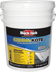 איטום גגות בלאק ג'ק 100% סיליקון - אטום לתמיד Black Jack - Eterna-Kote 100% Silicone