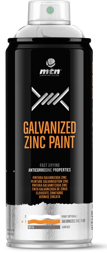 ספריי צבע גלוון קר ספריי צבע גלוון קר MTN PRO Galvanized Zinc Paint