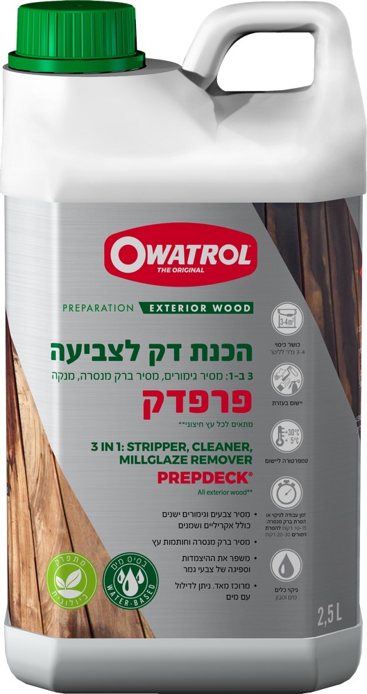 Owatrol PREPDECK 2L5 Hebrew